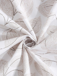KLOTTHE White Floral 400 TC Bedsheet with 2 Pillow Covers