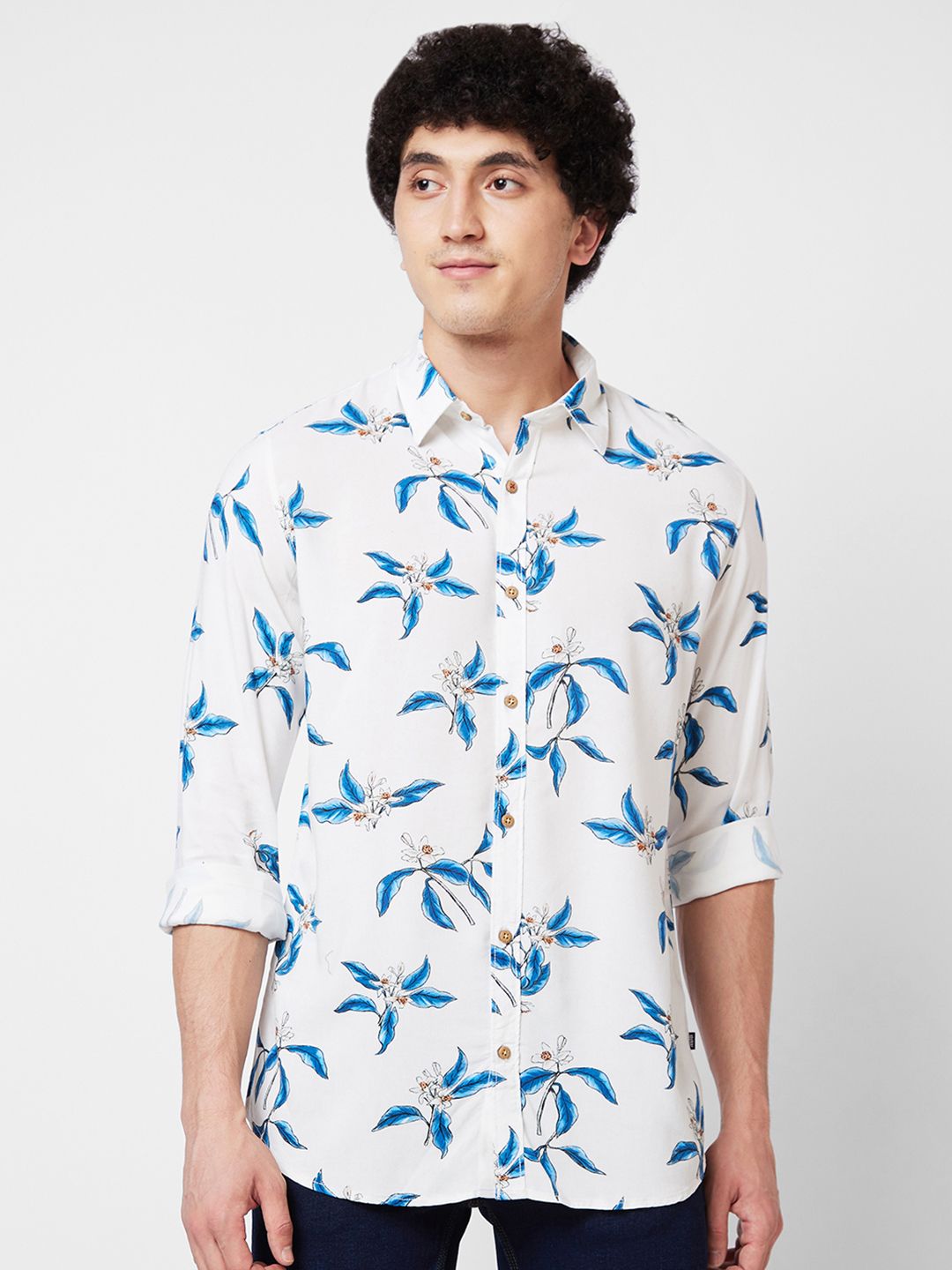 SPYKAR Conversational Printed Cotton Shirt