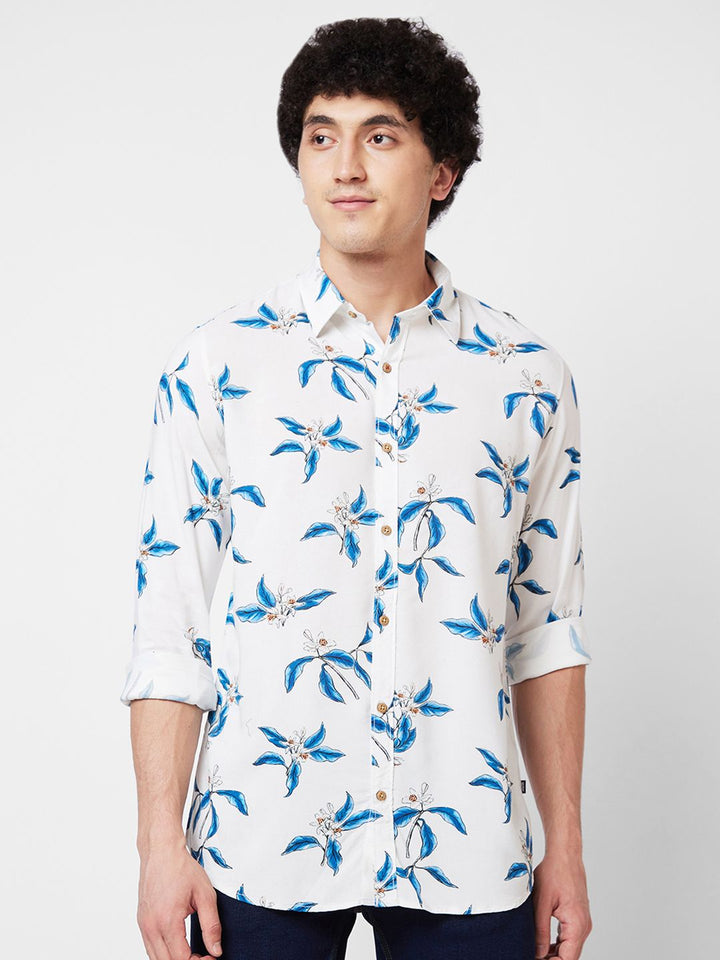 SPYKAR Conversational Printed Cotton Shirt