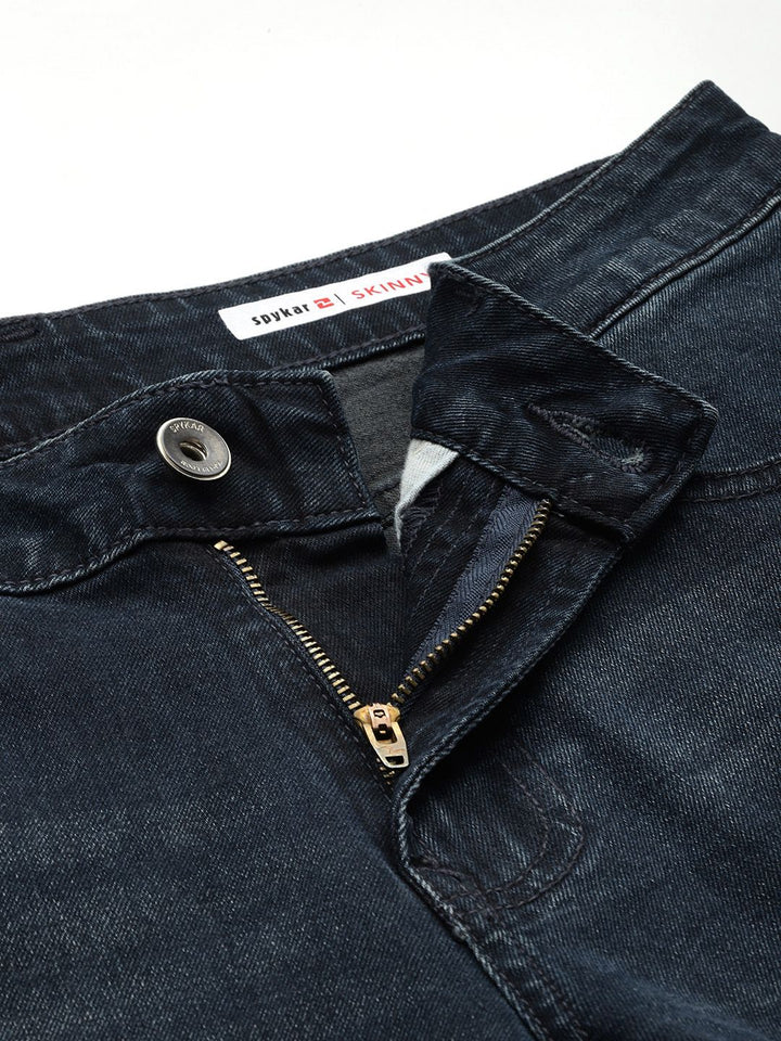 SPYKAR Men Slim Fit Low-Rise Light Fade Stretchable Jeans