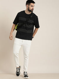 DILLINGER Men Striped Oversized T-shirt