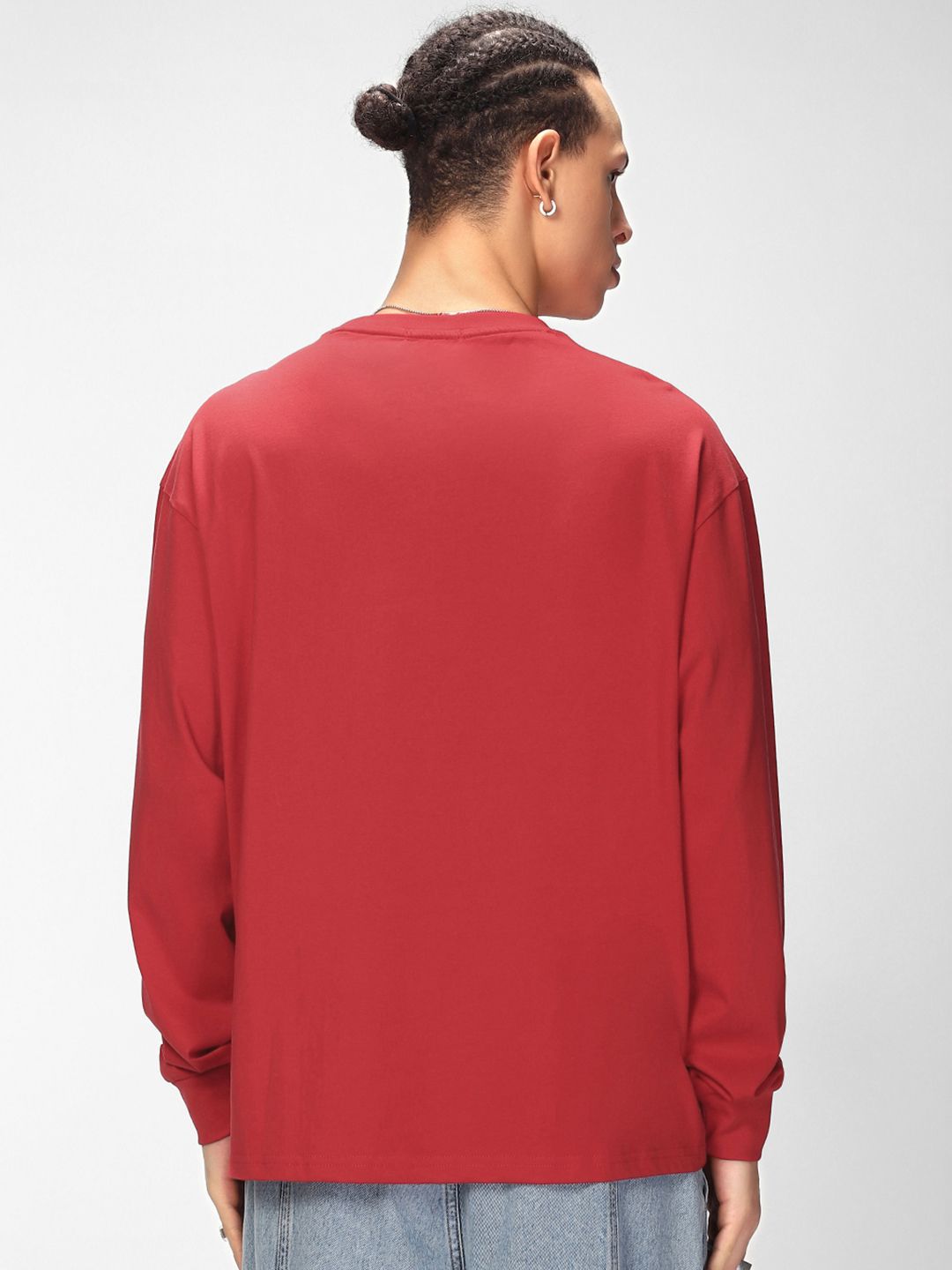 Bewakoof Typography Printed Round Neck Pure Cotton Oversized Peanuts T-shirt