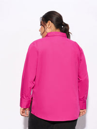 SASSAFRAS Curve Plus Size Pure Cotton Casual Shirt