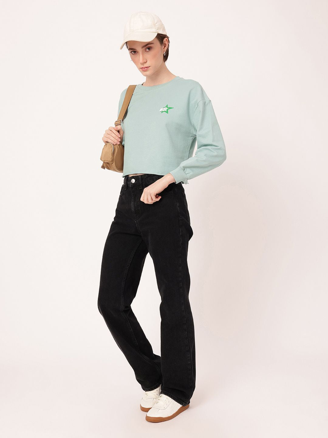 DressBerry Cotton Terry Relaxed Fit Sweatshirt