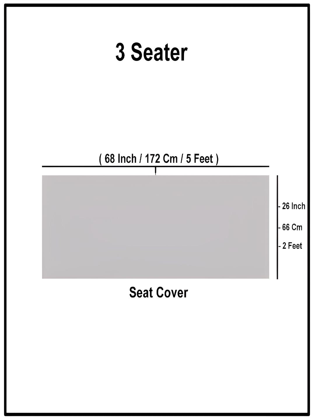 STITCHNEST Maroon Self Design 3 Seater Sofa Cover