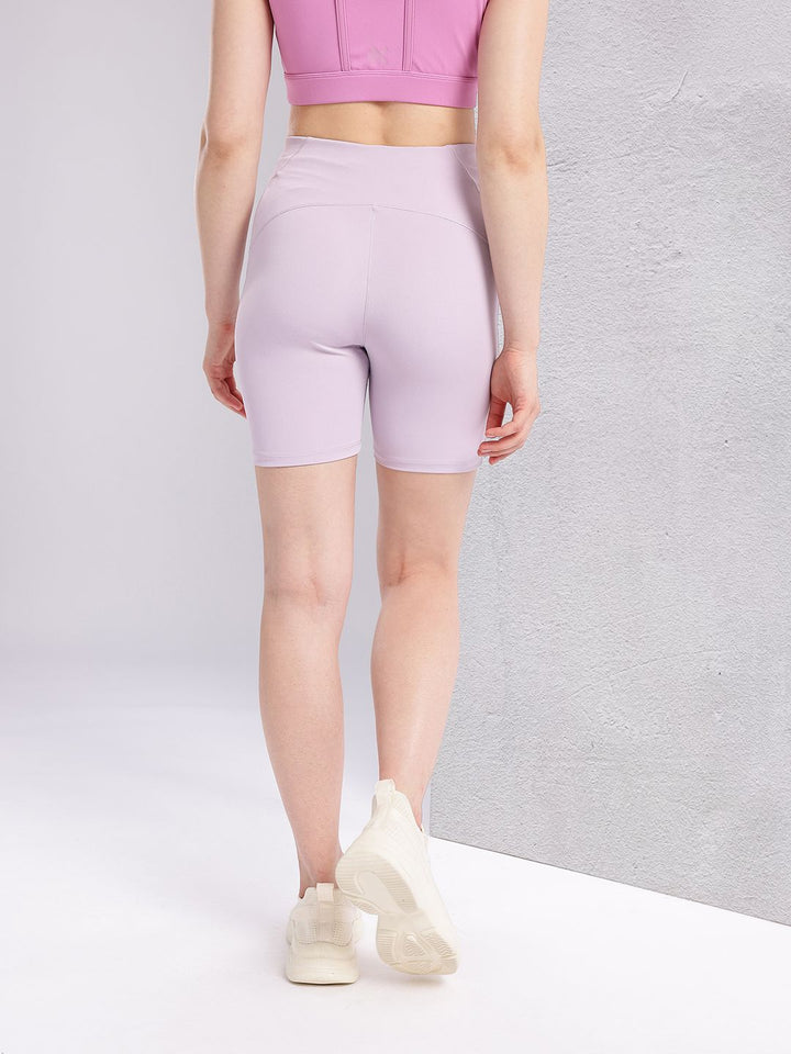 HRX by Hrithik Roshan Women Mid-Rise Above Knee Running Tights with Reflective Elements