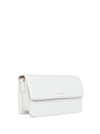 Lino Perros Croc Textured Structured Baguette Bag