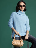 DressBerry Self-Striped Drop-Shoulder Sleeves Pullover