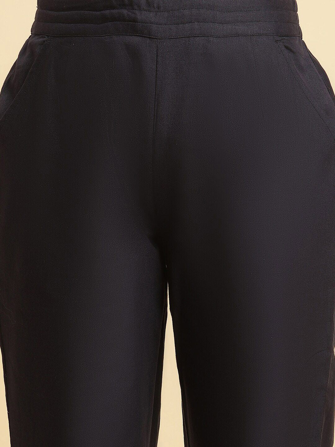 W Women Mid-Rise Ethnic Parallel Trousers