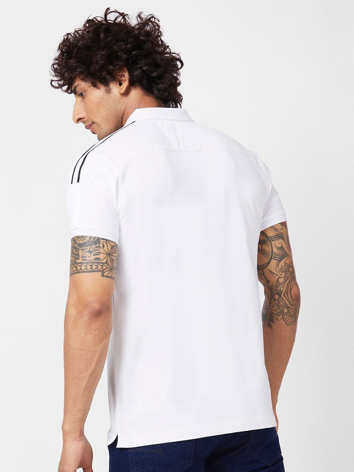 SPYKAR Polo Collar Cotton Slim Fit T-shirt