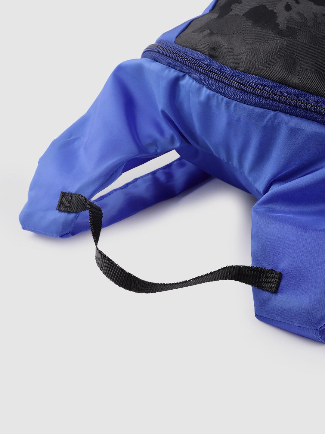 Gear Unisex Blue & Black Colourblocked Brand Logo Print Backpack