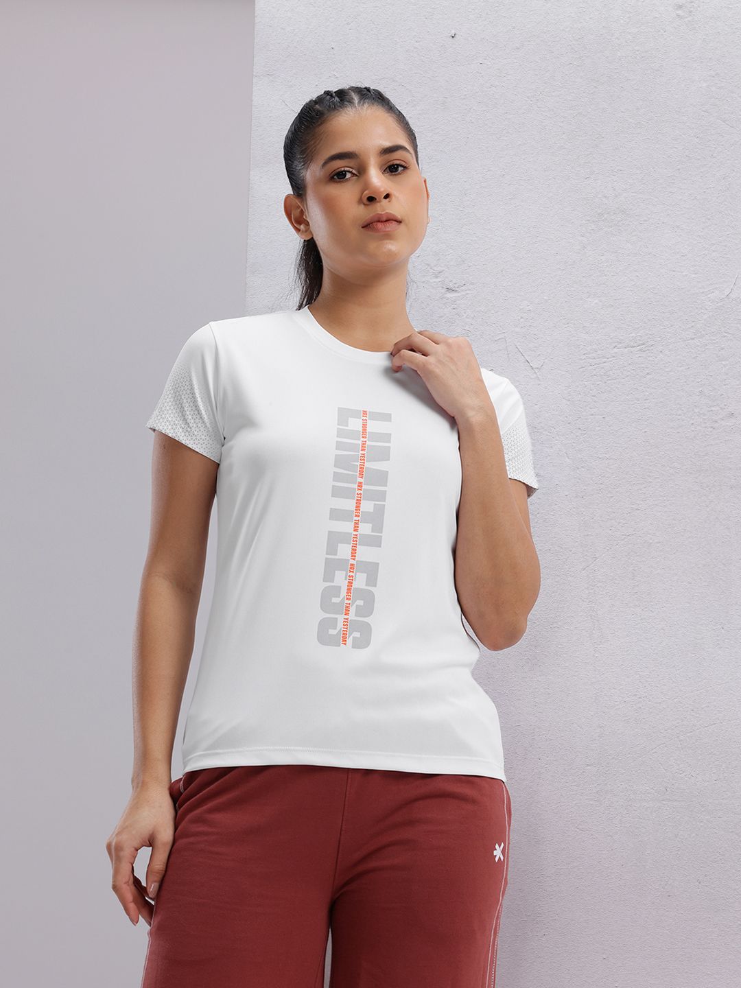HRX by Hrithik Roshan Women Printed Rapid-Dry Training T-shirt