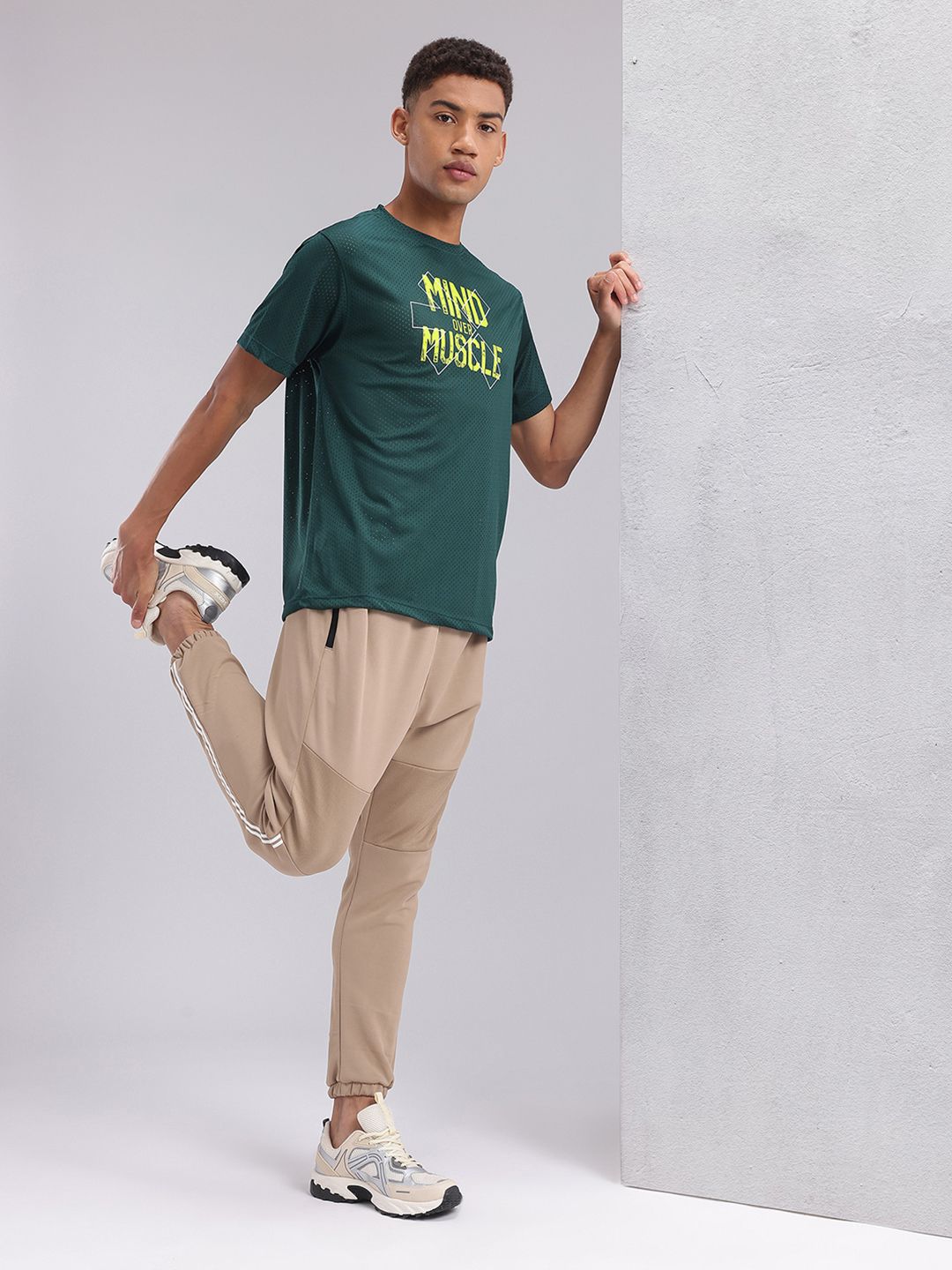 HRX by Hrithik Roshan Typography Printed Rapid-Dry Training T-shirt
