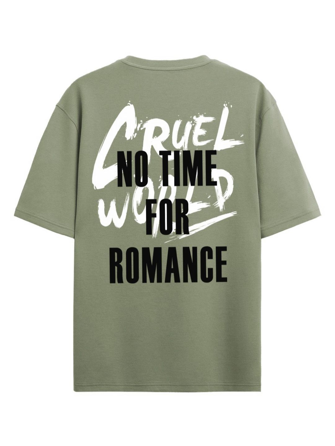 ADRO Men Typography Printed Raw Edge T-shirt