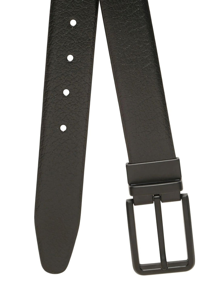 Teakwood Leathers Men Textured Leather Reversible Belt