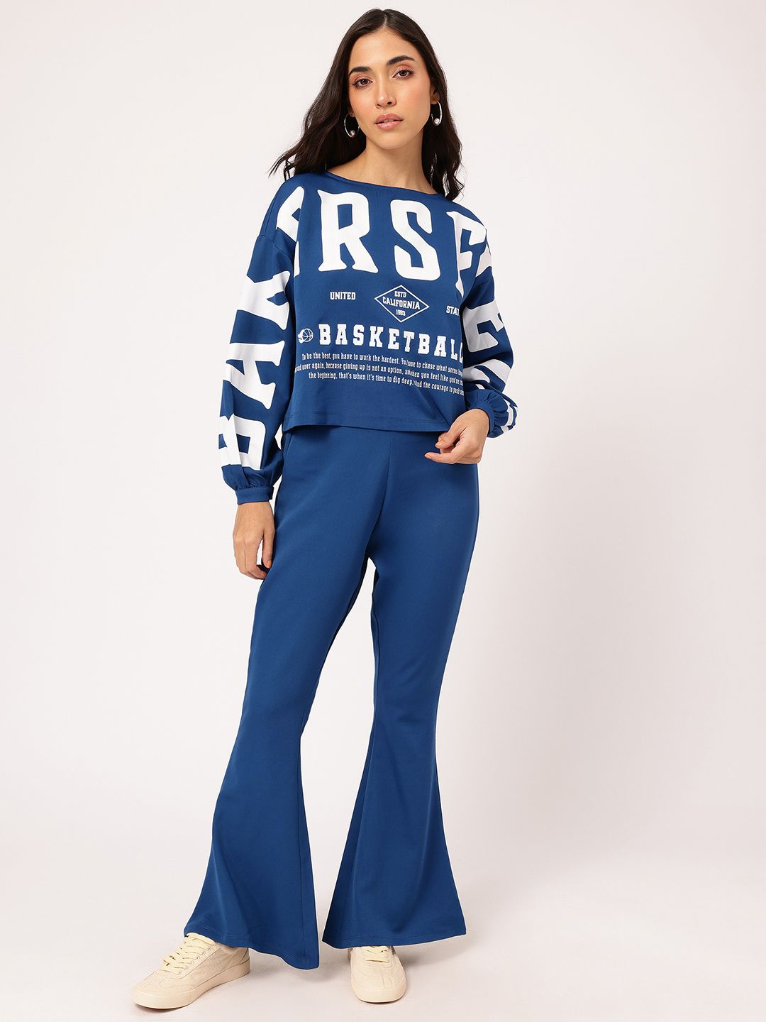 DressBerry Urban Statement Boxy Typography Printed Co-Ords
