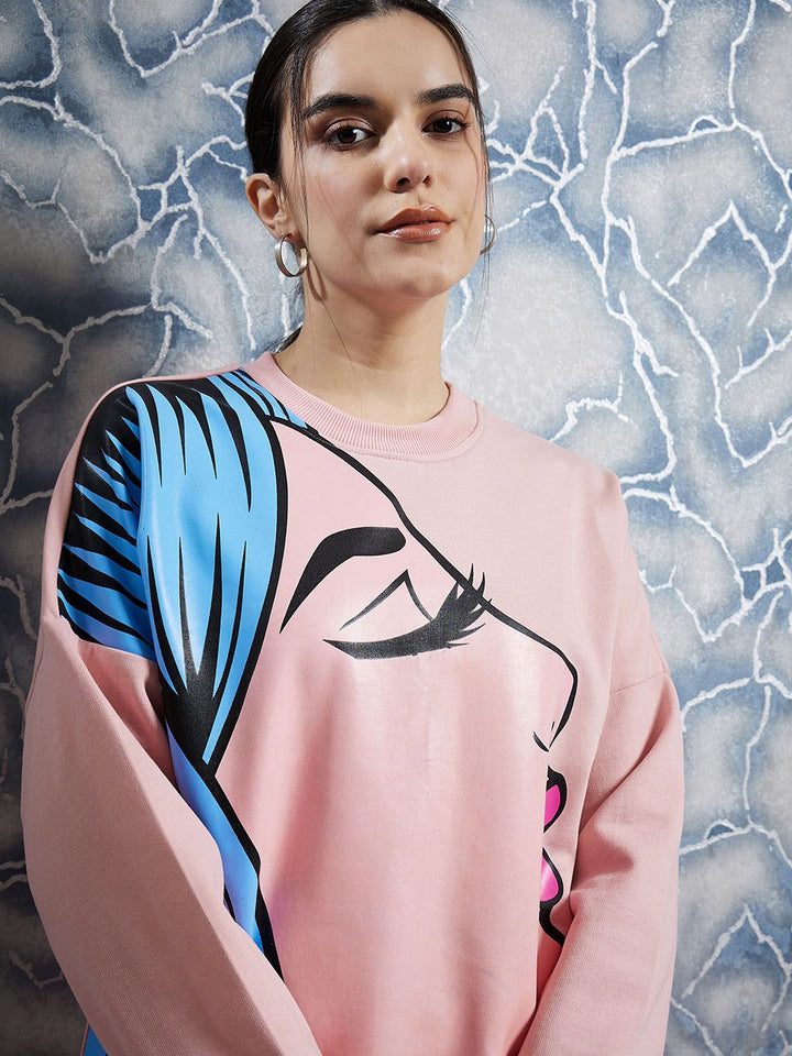 Athena Graphic Printed Sweatshirt With Trouser