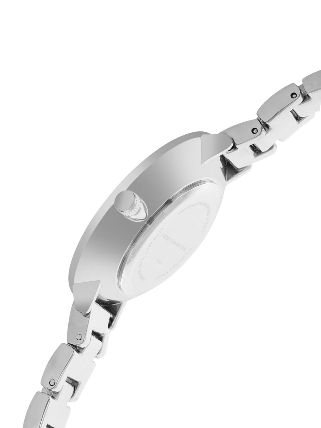 French Connection Women White Dial & Silver Toned Straps Analogue Watch-FCS001A-Silver