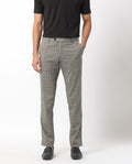 RARE RABBIT Men Vertex Mid-Rise Checked Slim Fit Trouser