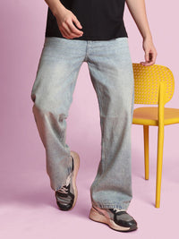 Bene Kleed Men Wide Leg Heavy Fade Jeans