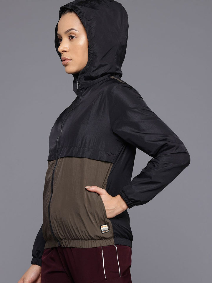 HRX by Hrithik Rosha Rapid-Dry Colourblocked Outdoor Jacket