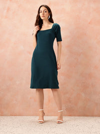 all about you Formal Ribbed Sheath Dress