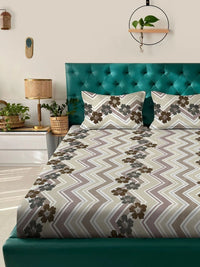 Moda Rapido X KLOTTHE Berwarna Bunga 300 TC Cadar King dengan 2 Sarung Bantal
