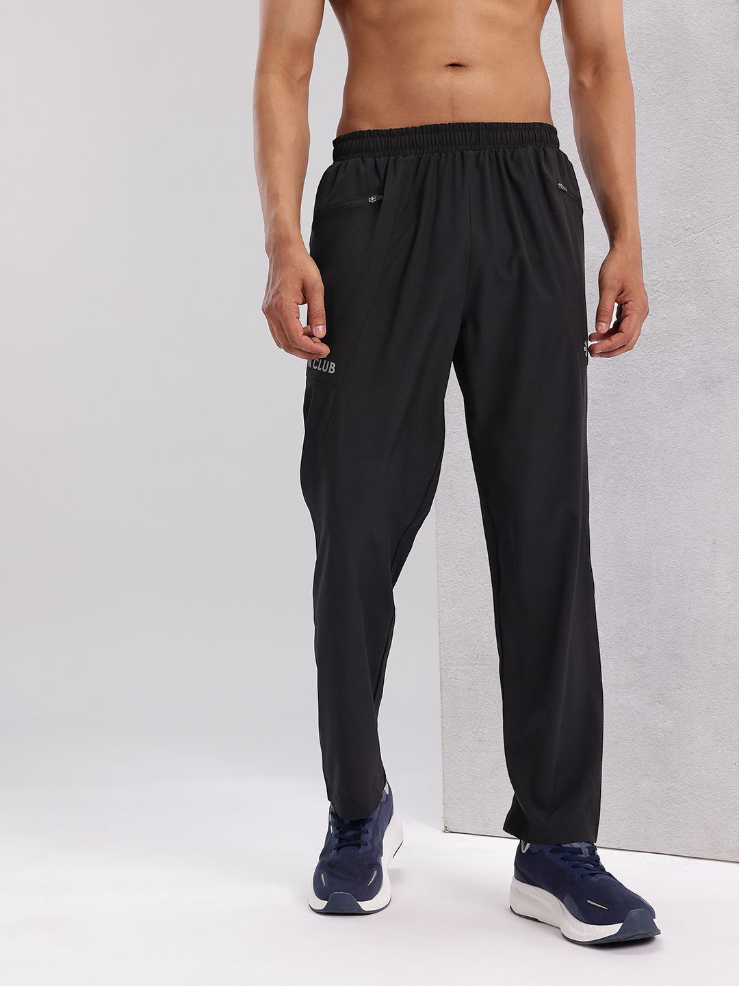 HRX oleh Hrithik Roshan Men Butiran Reflektif Rapid-Dry Running Seluar Lintasan