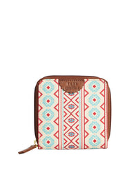 TEAL BY CHUMBAK Women Printed Zip Around Wallet