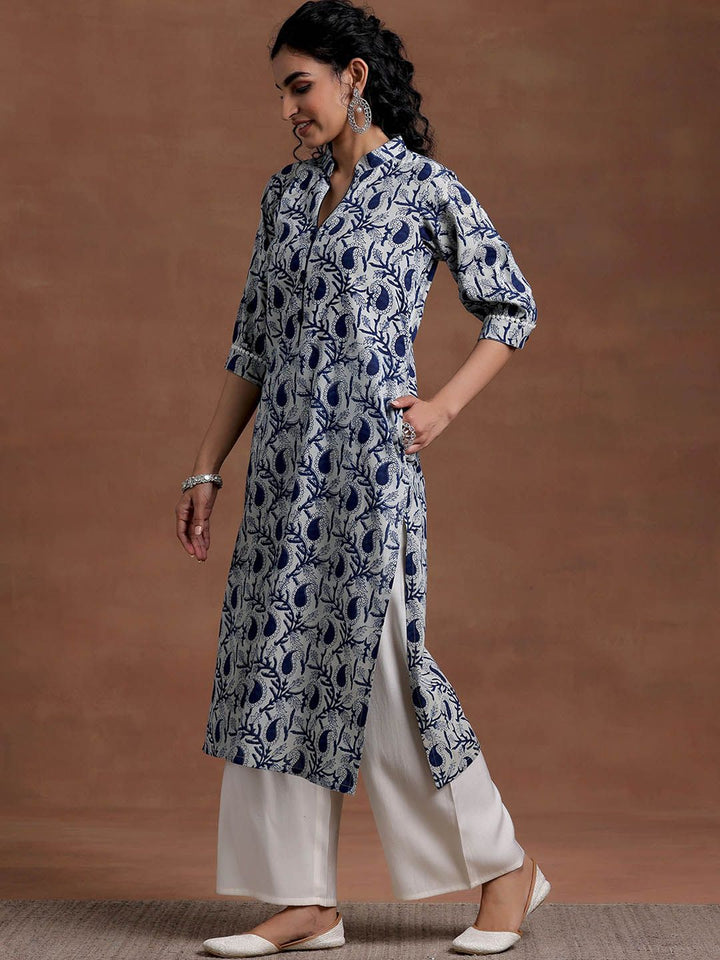 Libas Women Floral Printed Gotta Patti Floral Kurta