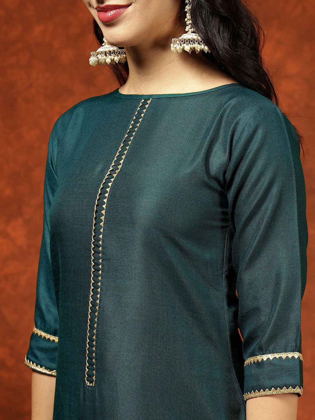Kalini Women Straight Kurta Pant Set With Digital Print Dupatta