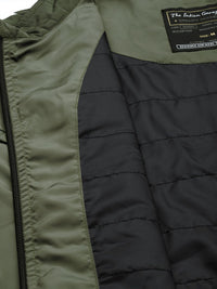 The Indian Garage Co Men Zip-Front Slim Fit Biker Jacket