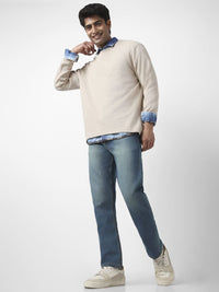 Urbano Fashion Men Straight Fit Heavy Washed Jeans Stretchable