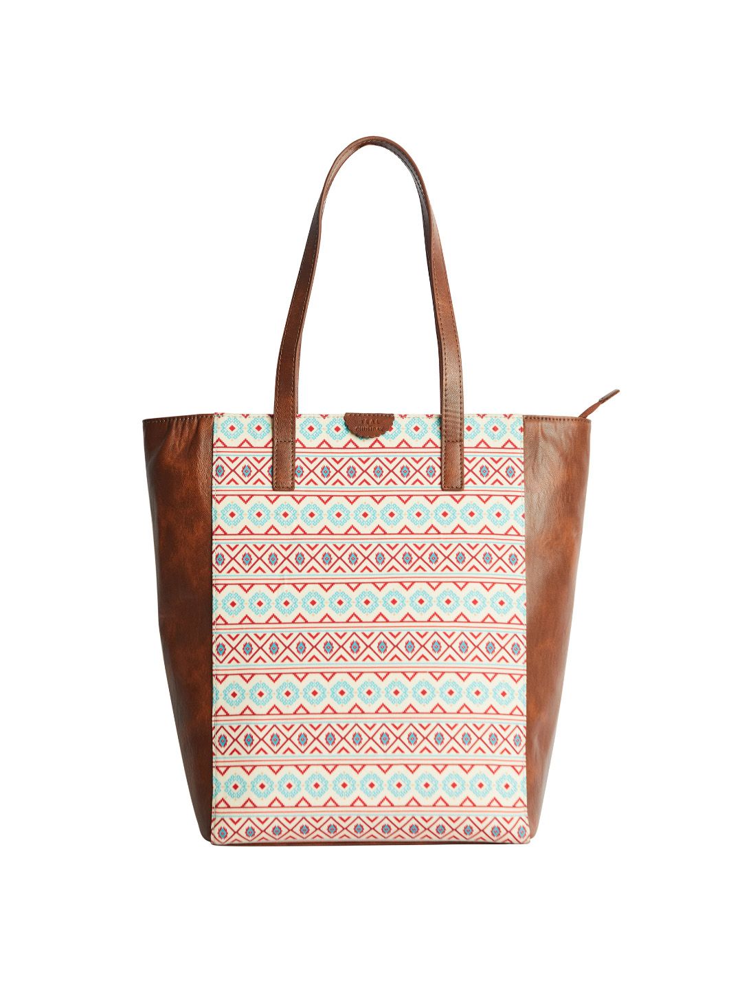 TEAL BY CHUMBAK Women Printed Canvas Tote Bag