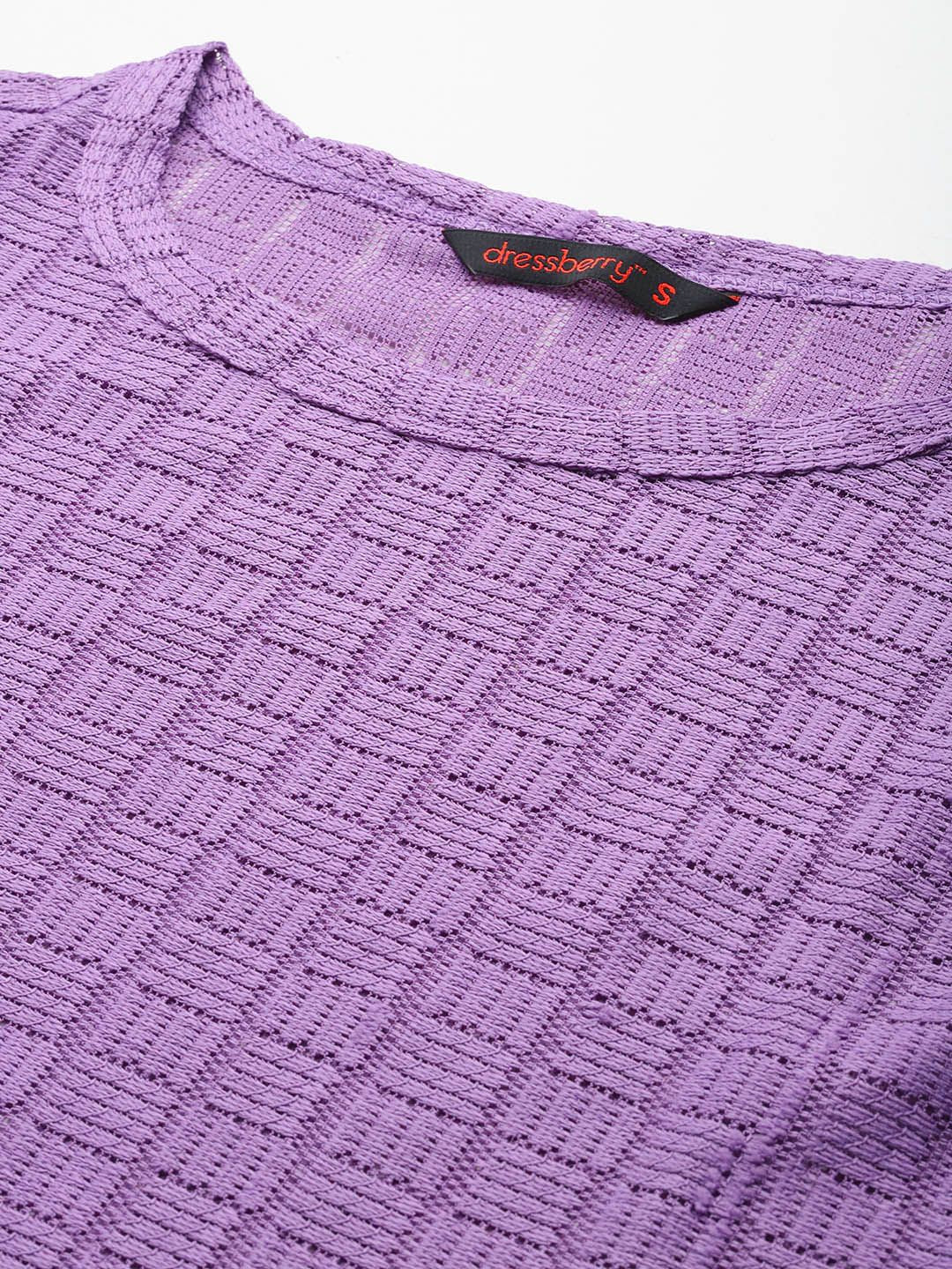 DressBerry Lace Semi Sheer Top