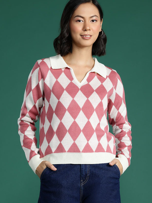 Dressberry memeriksa pullover kolar penyebaran