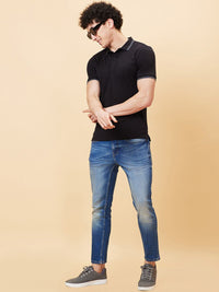Being Human Men Mid Rise Clean Look Heavy Fade Cropped Jeans