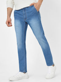 Urbano Fashion Men Blue Slim Fit Mid-Rise Clean Look Stretchable Jeans