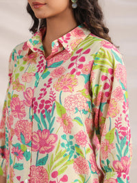 Janasya Women Cotton Floral Regular Co-ord Set