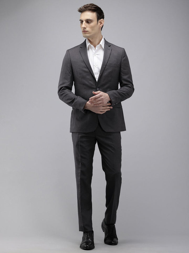 Park Avenue Super Slim Fit Notched Lapel Collar 2 Piece Formal Suit