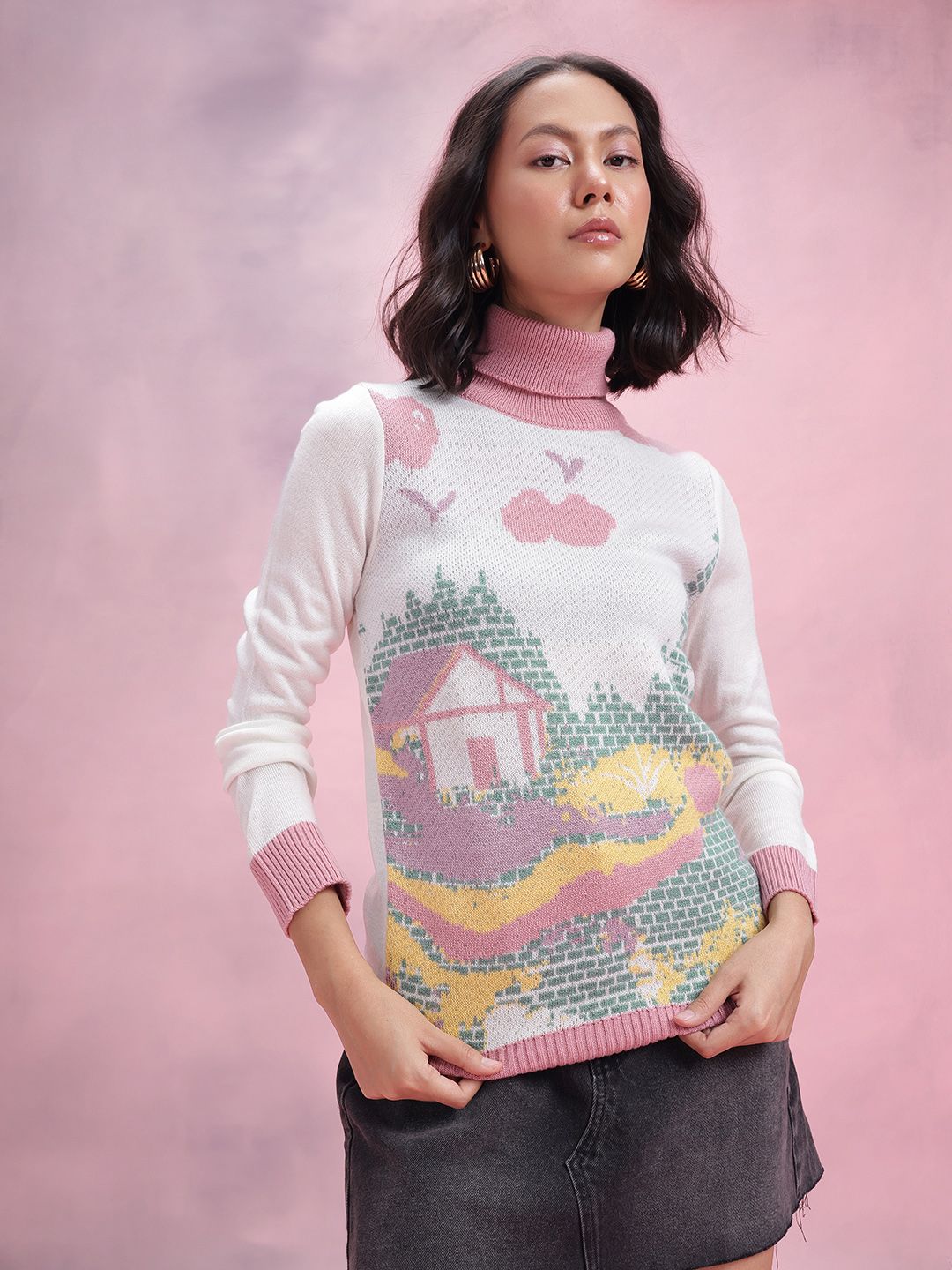 DressBerry Turtle Neck Pullover