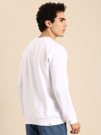Being Human Brand Logo Printed Pure Cotton Sweatshirt