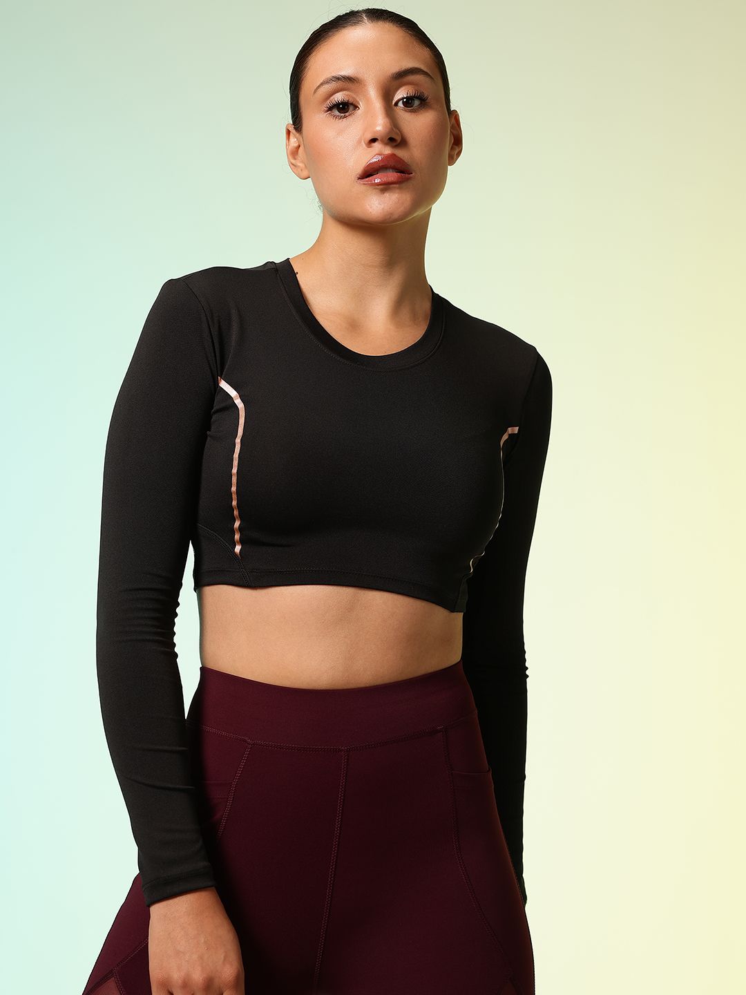 HRX by Hrithik Roshan Rapid Dry Active Goddess Training Crop T-shirt