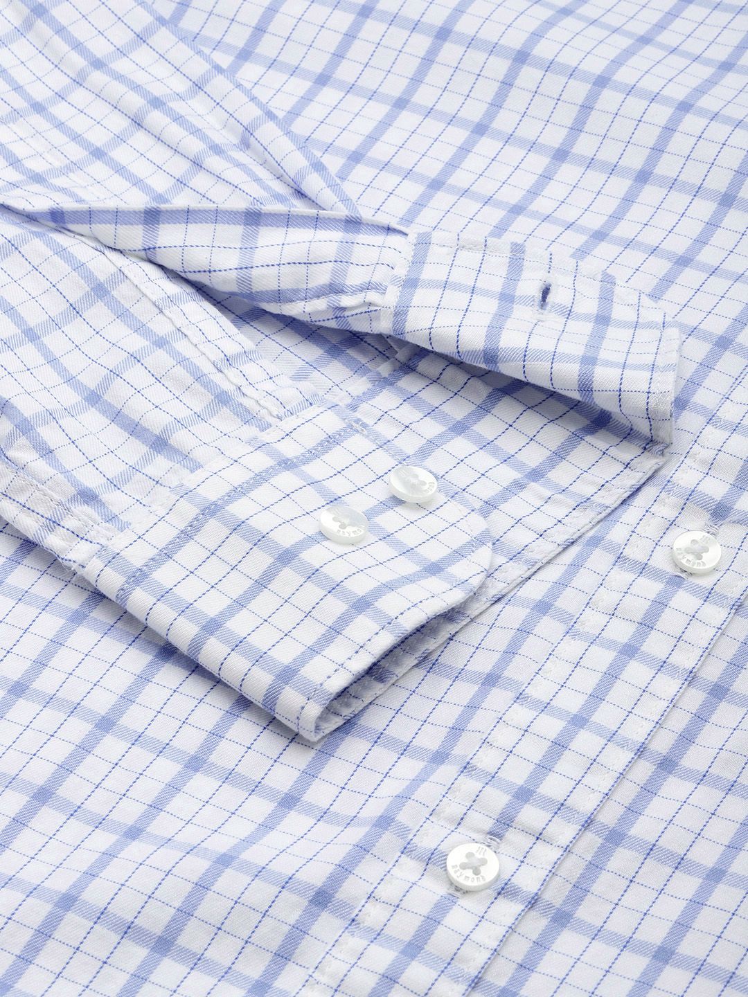 Raymond Pure Cotton Slim Fit Checked Casual Shirt