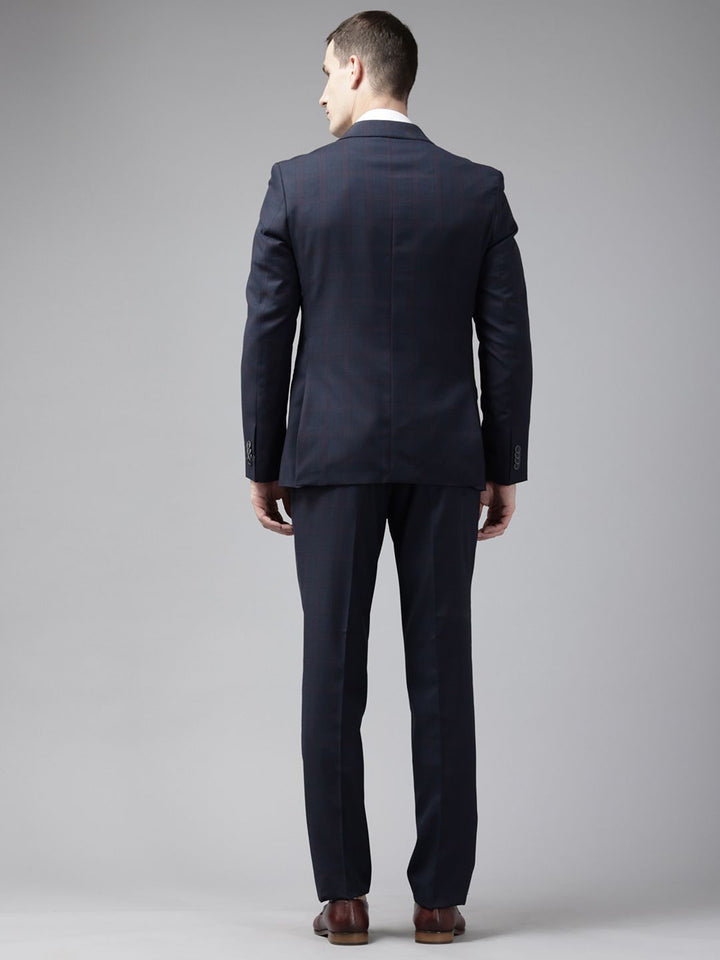 Park Avenue Super Slim Fit 2-Piece Checked Formal Suit