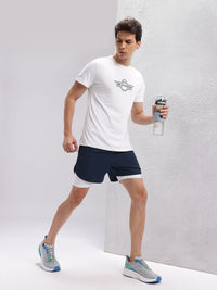 HRX by Hrithik Roshan Men Rapid-Dry Running Shorts with Inner Tights