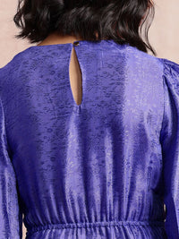 all about you Waist Tie-Up A-Line Satin Finish Dress