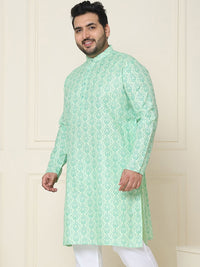 SOJANYA PLUS Men Plus Size Ethnic Motifs Printed Kurta