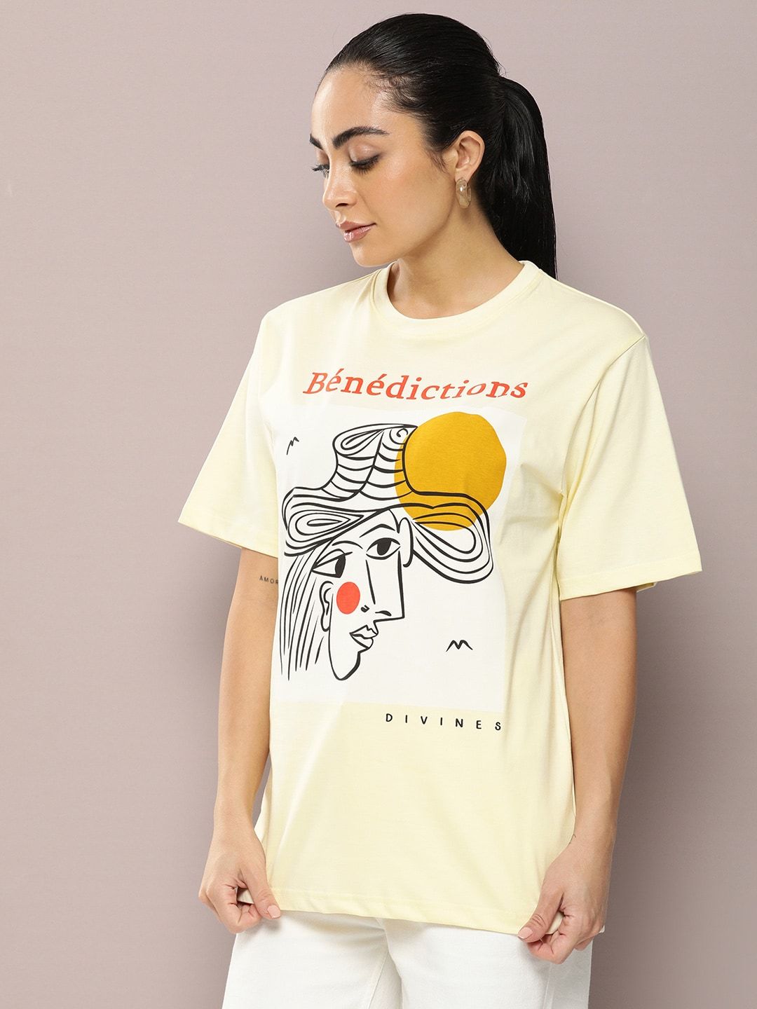 DILLINGER Graphic Printed Oversized Pure Cotton T-Shirt