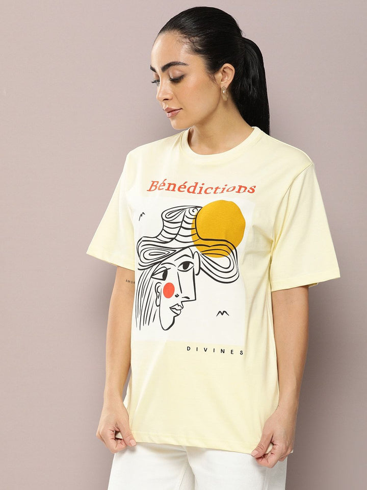 DILLINGER Graphic Printed Oversized Pure Cotton T-Shirt